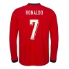 Portugal Ronaldo 7 Hjemme 2025 - Herre Langermet Fotballdrakt